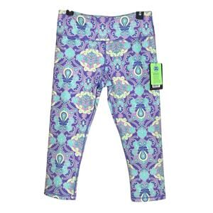 NWT Glyder Purple Compression Mantra Crop Legging Size Medium